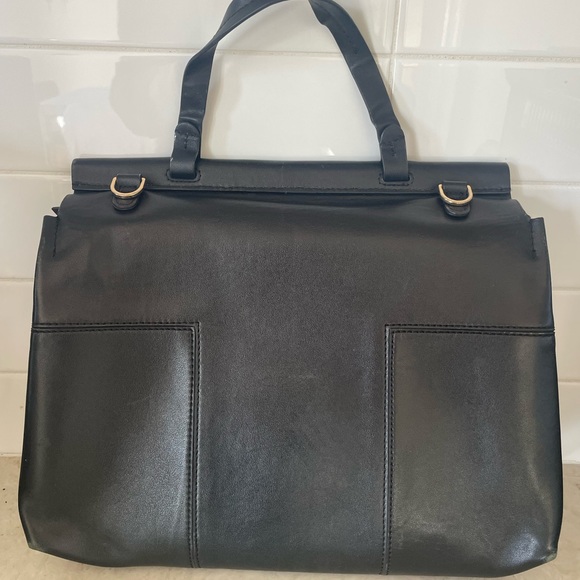 Tory Burch T-Block Leather Satchel - Picture 2 of 8